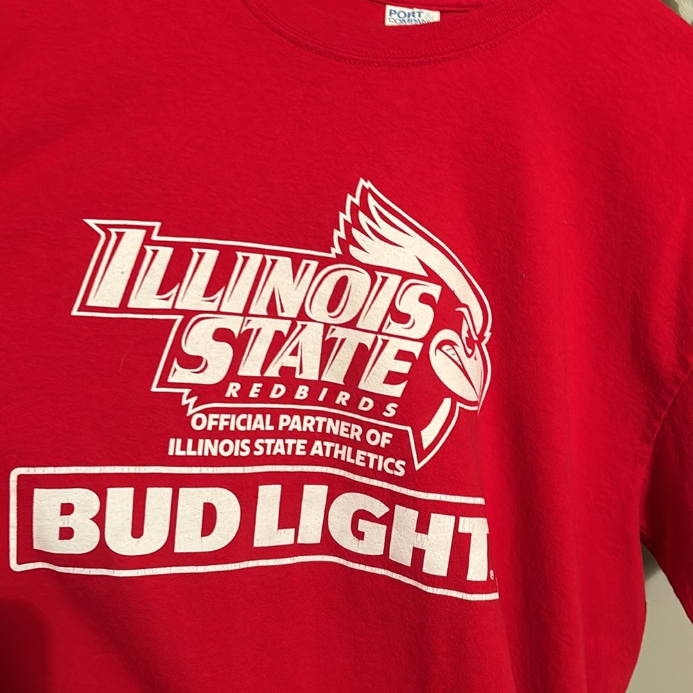 Illinois State University Red Bud Light T-Shirt - XL - Picture 4 of 6